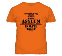 North Platte Woods Missouri Insane Prison Halloween T Shirt