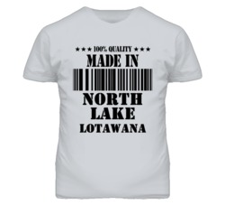 North Lake Lotawana Missouri Made In Born Sport Grey T Shirt