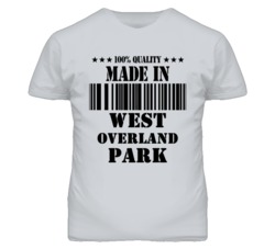 West Overland Park Kansas Made In Born Sport Grey T Shirt
