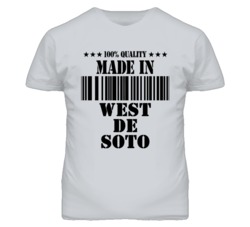 West De Soto Kansas Made In Born Sport Grey T Shirt