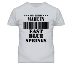East Blue Springs Missouri Made In Born Sport Grey T Shirt