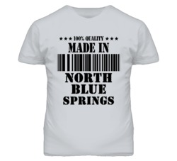 North Blue Springs Missouri Made In Born Sport Grey T Shirt