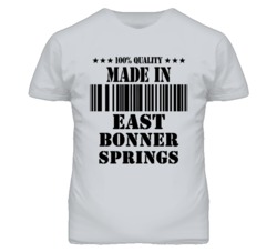 East Bonner Springs Kansas Made In Born Sport Grey T Shirt