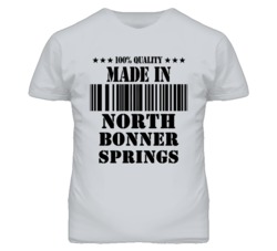 North Bonner Springs Kansas Made In Born Sport Grey T Shirt