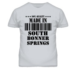 South Bonner Springs Kansas Made In Born Sport Grey T Shirt