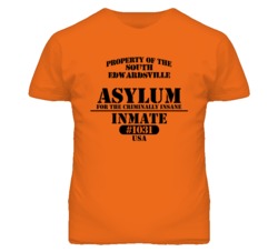 South Edwardsville Kansas Insane Prison Halloween T Shirt
