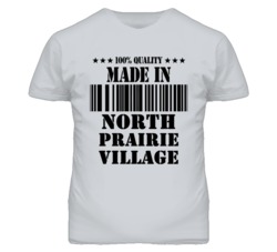 North Prairie Village Kansas Made In Born Sport Grey T Shirt