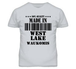 West Lake Waukomis Missouri Made In Born Sport Grey T Shirt