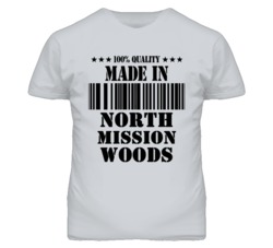 North Mission Woods Kansas Made In Born Sport Grey T Shirt