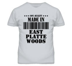East Platte Woods Missouri Made In Born Sport Grey T Shirt