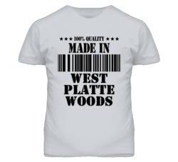 West Platte Woods Missouri Made In Born Sport Grey T Shirt