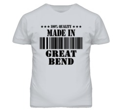 Great Bend Kansas Made In Born Sport Grey T Shirt