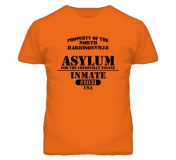 North Harrisonville Missouri Insane Prison Halloween T Shirt