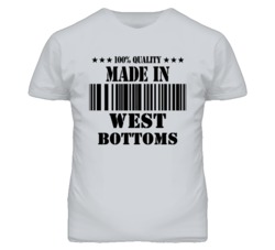 West Bottoms Kansas Made In Born Sport Grey T Shirt