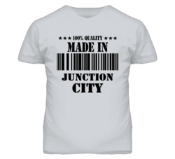 Junction City Kansas Made In Born Sport Grey T Shirt