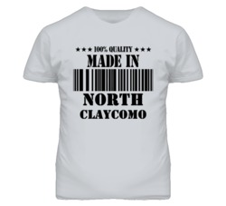 North Claycomo Missouri Made In Born Sport Grey T Shirt