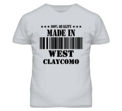 West Claycomo Missouri Made In Born Sport Grey T Shirt