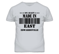 East Edwardsville Kansas Made In Born Sport Grey T Shirt