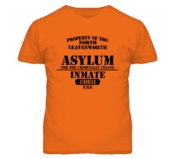 North Leavenworth Kansas Insane Prison Halloween T Shirt