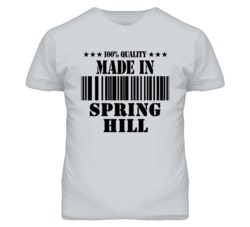 Spring Hill Kansas Made In Born Sport Grey T Shirt