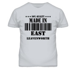 East Leavenworth Kansas Made In Born Sport Grey T Shirt