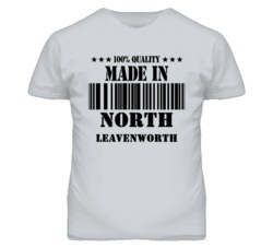 North Leavenworth Kansas Made In Born Sport Grey T Shirt