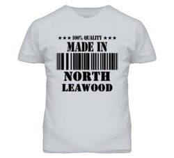 North Leawood Kansas Made In Born Sport Grey T Shirt