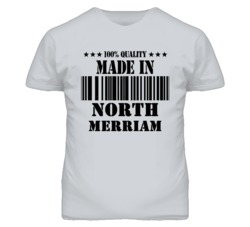 North Merriam Kansas Made In Born Sport Grey T Shirt