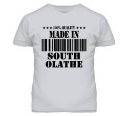 South Olathe Kansas Made In Born Sport Grey T Shirt