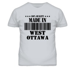West Ottawa Kansas Made In Born Sport Grey T Shirt