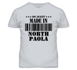 North Paola Kansas Made In Born Sport Grey T Shirt
