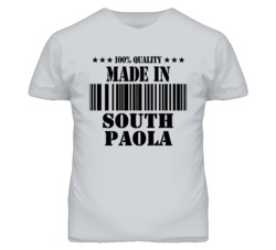 South Paola Kansas Made In Born Sport Grey T Shirt
