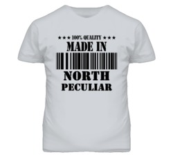 North Peculiar Missouri Made In Born Sport Grey T Shirt
