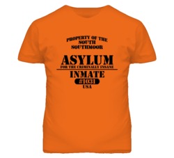 South Southmoor Missouri Insane Prison Halloween T Shirt