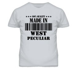 West Peculiar Missouri Made In Born Sport Grey T Shirt