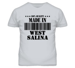 West Salina Kansas Made In Born Sport Grey T Shirt