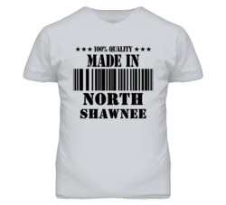 North Shawnee Kansas Made In Born Sport Grey T Shirt