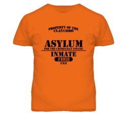 Claycomo Missouri Insane Prison Halloween T Shirt