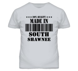South Shawnee Kansas Made In Born Sport Grey T Shirt