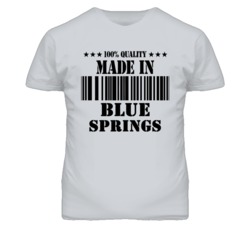 Blue Springs Missouri Made In Born Sport Grey T Shirt