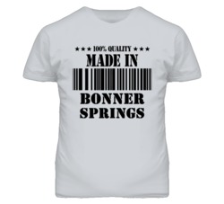 Bonner Springs Kansas Made In Born Sport Grey T Shirt