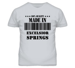 Excelsior Springs Missouri Made In Born Sport Grey T Shirt