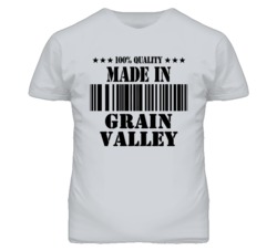 Grain Valley Missouri Made In Born Sport Grey T Shirt