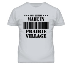 Prairie Village Kansas Made In Born Sport Grey T Shirt