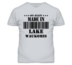 Lake Waukomis Missouri Made In Born Sport Grey T Shirt