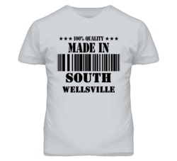 South Wellsville Kansas Made In Born Sport Grey T Shirt