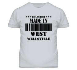 West Wellsville Kansas Made In Born Sport Grey T Shirt