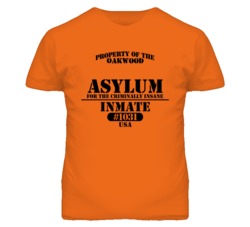 Oakwood Missouri Insane Prison Halloween T Shirt