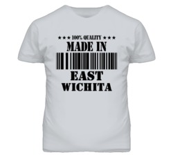 East Wichita Kansas Made In Born Sport Grey T Shirt