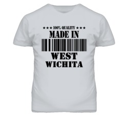 West Wichita Kansas Made In Born Sport Grey T Shirt